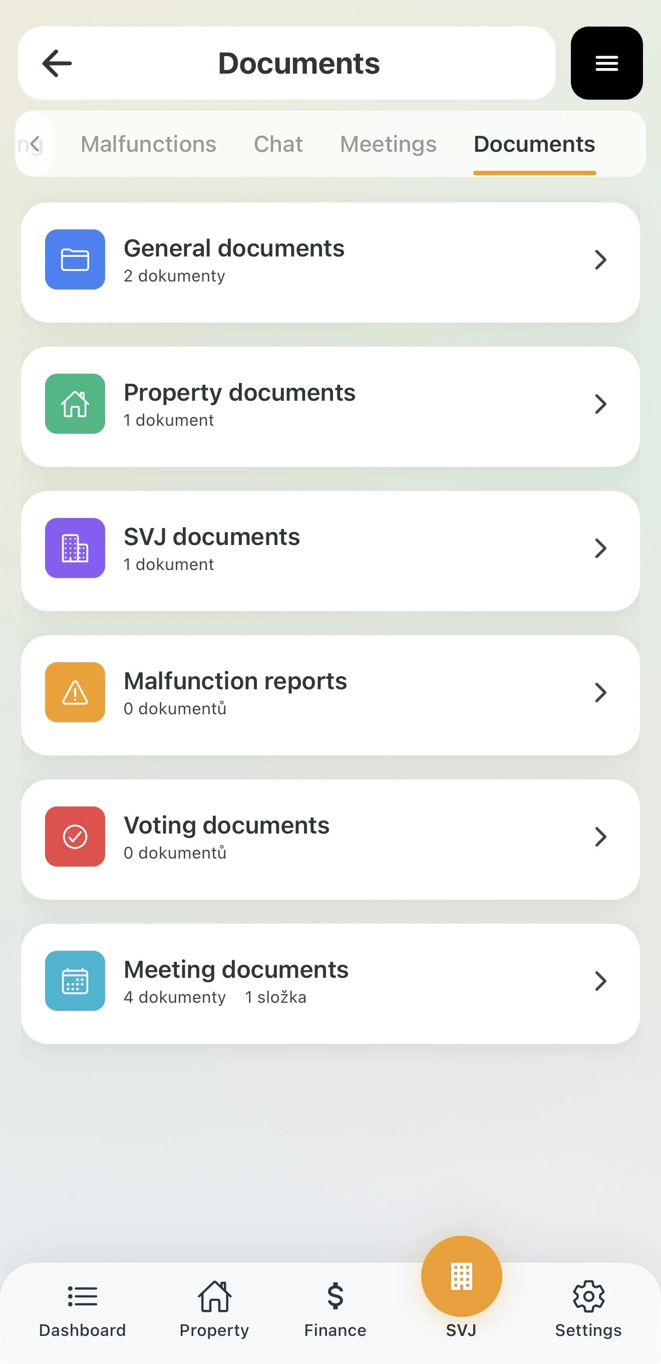Document detail with download option