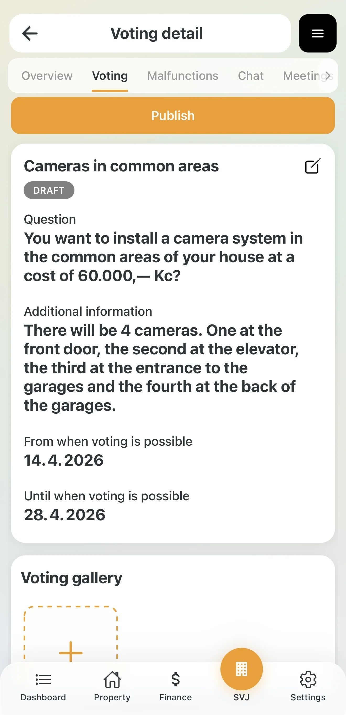 Vote in Draft status before publishing