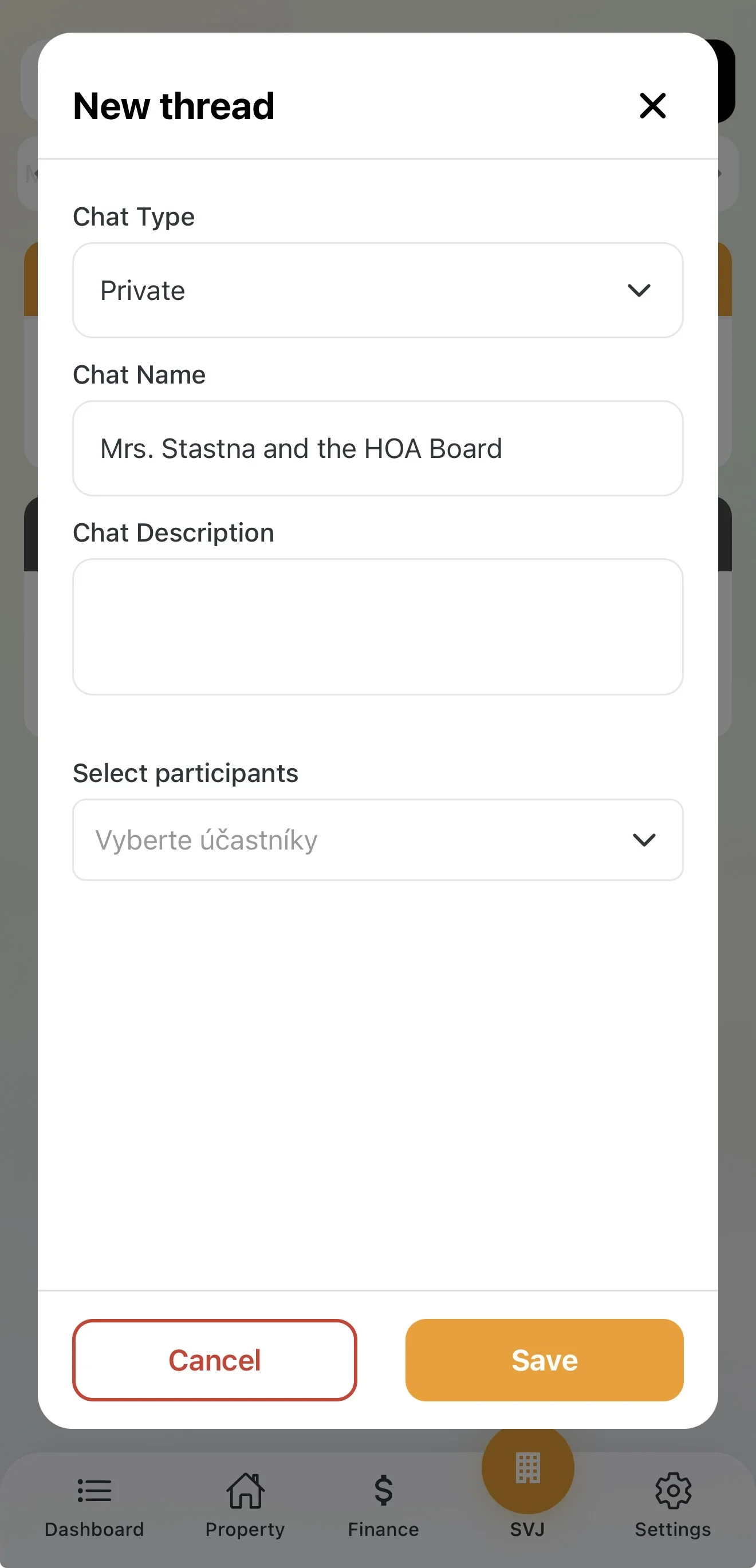 Private chat with a specific owner