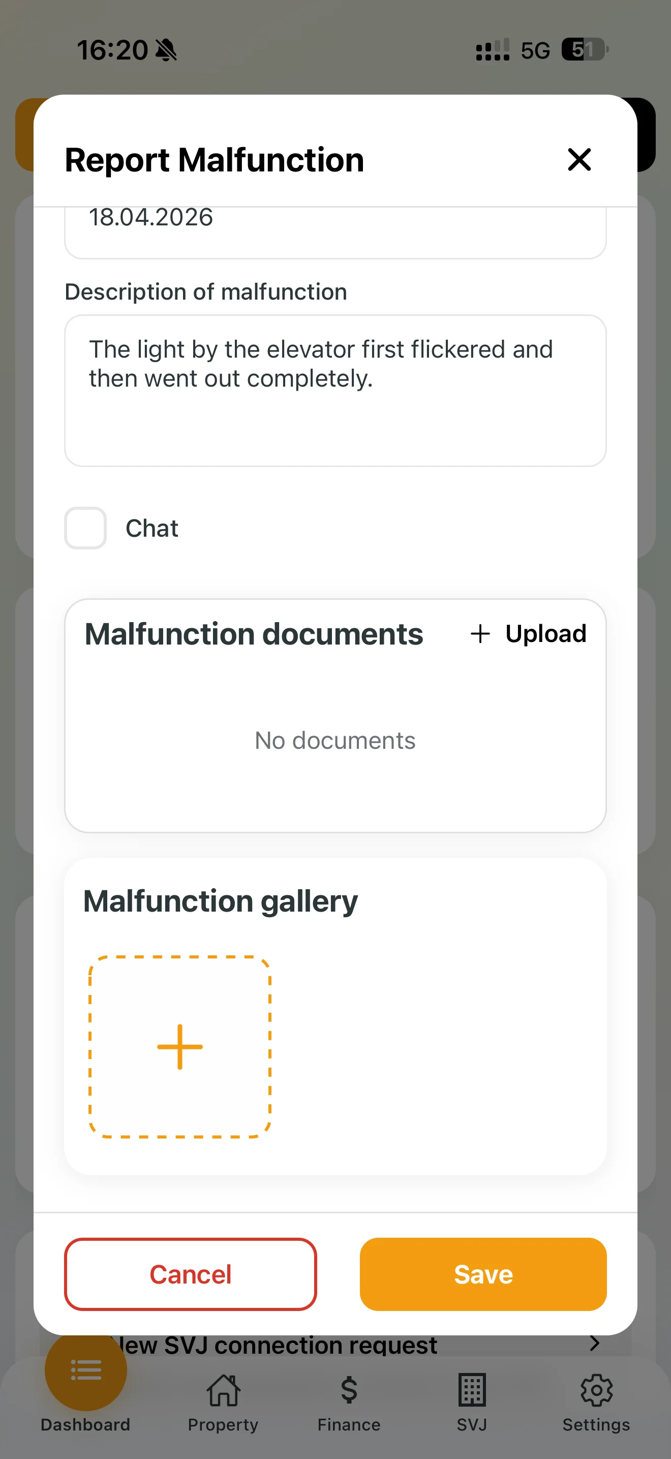 Adding a photo to the defect report