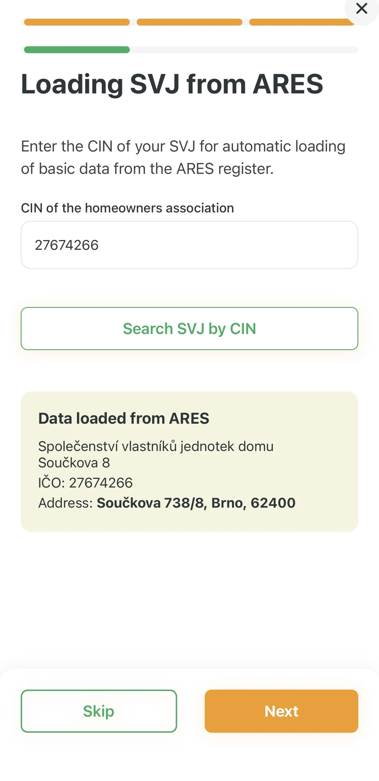 Looking up HOA by company ID in ARES