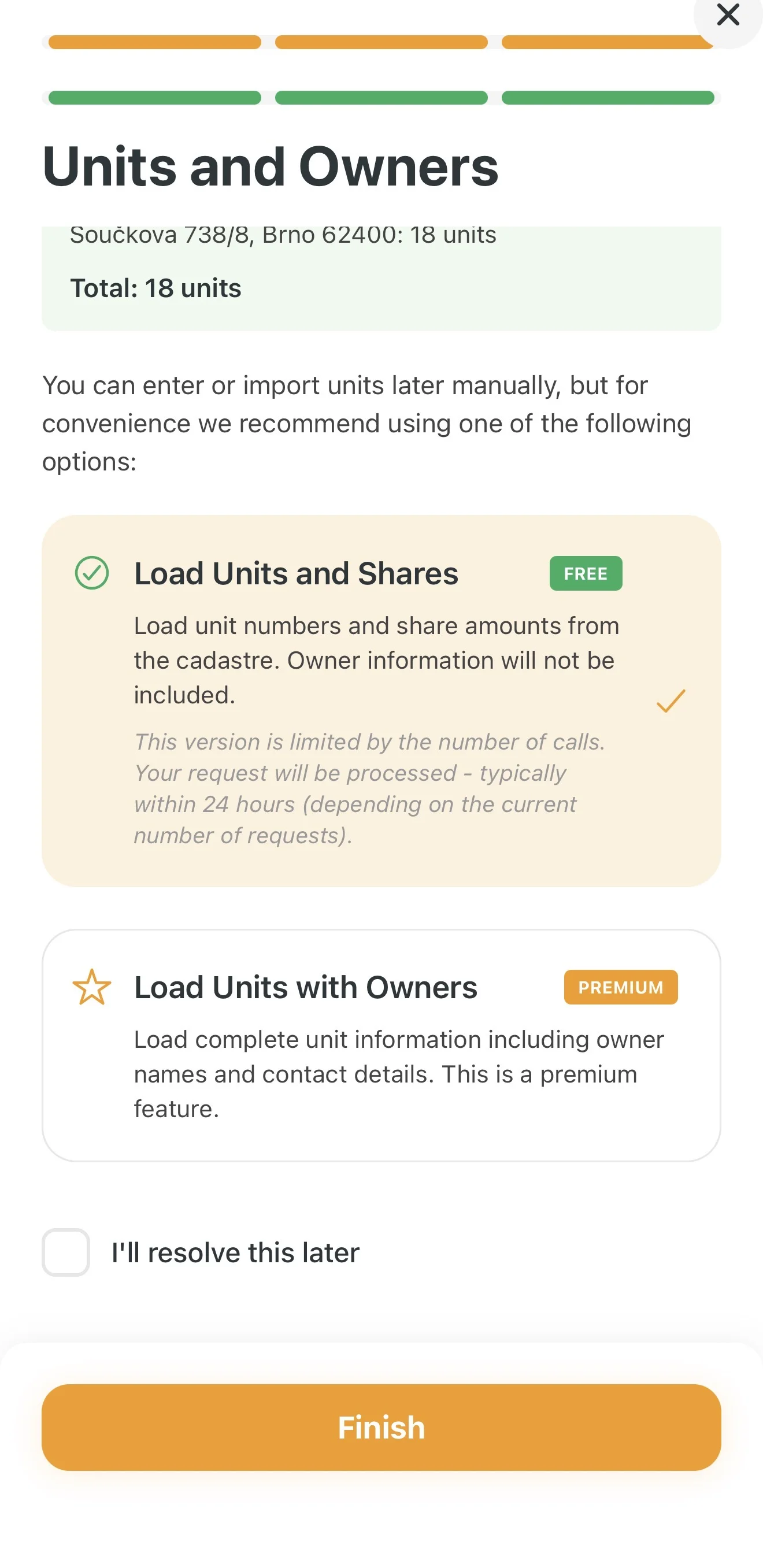 Importing data from the Real Estate Registry