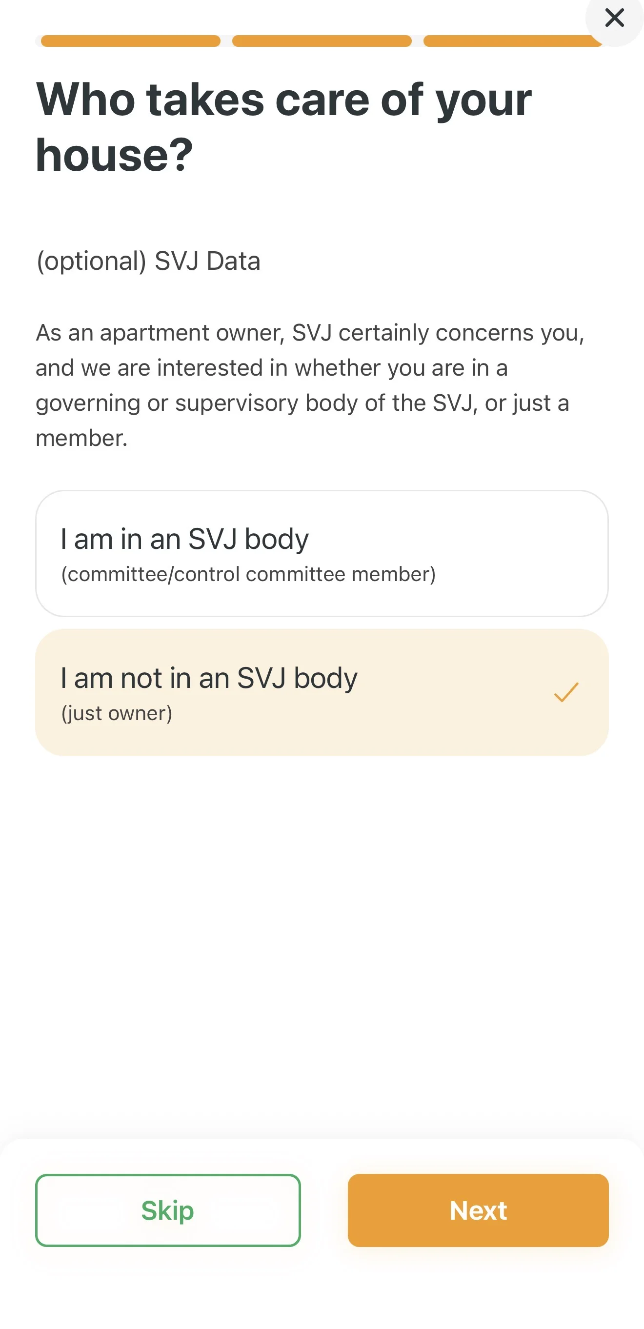 Selecting owner-only role