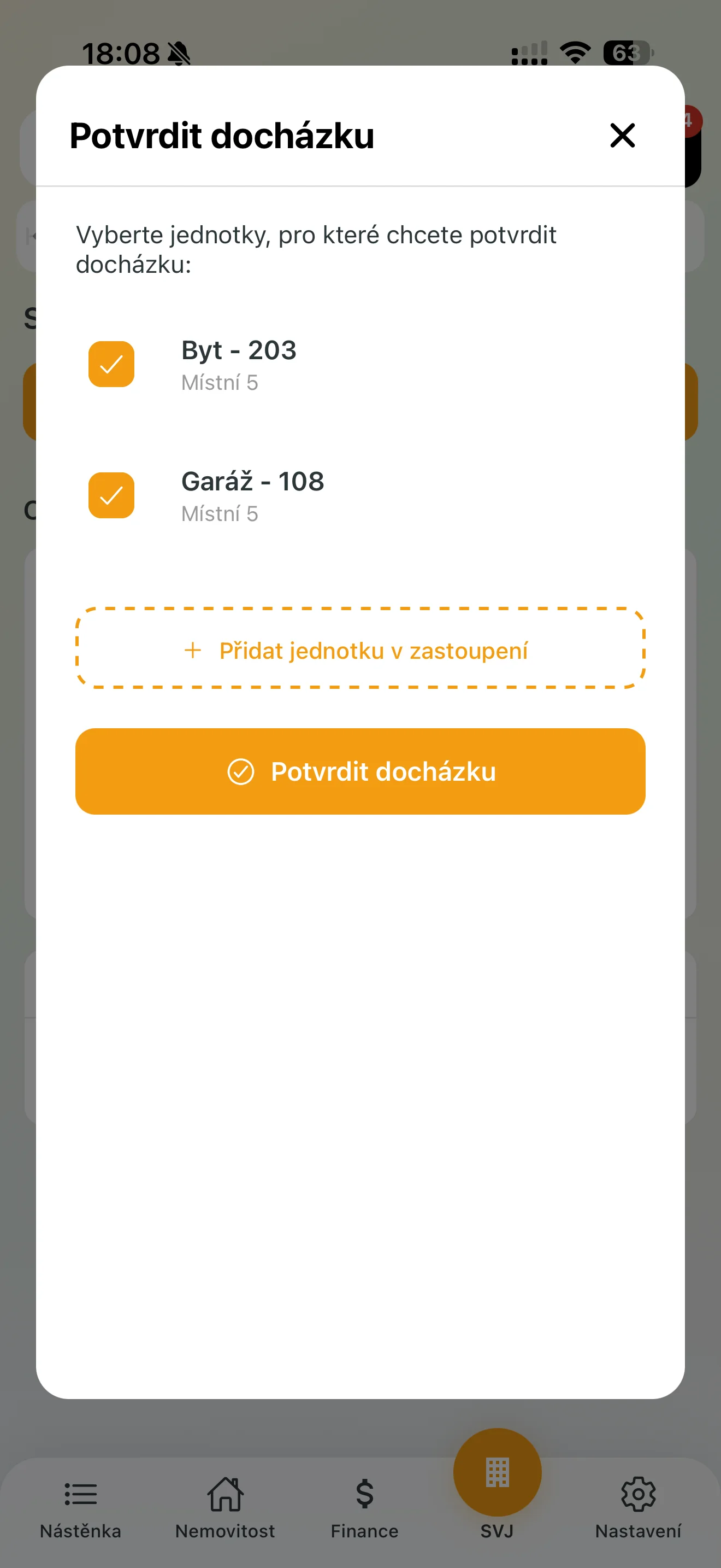 Naskenování QR kódu pro prezenci