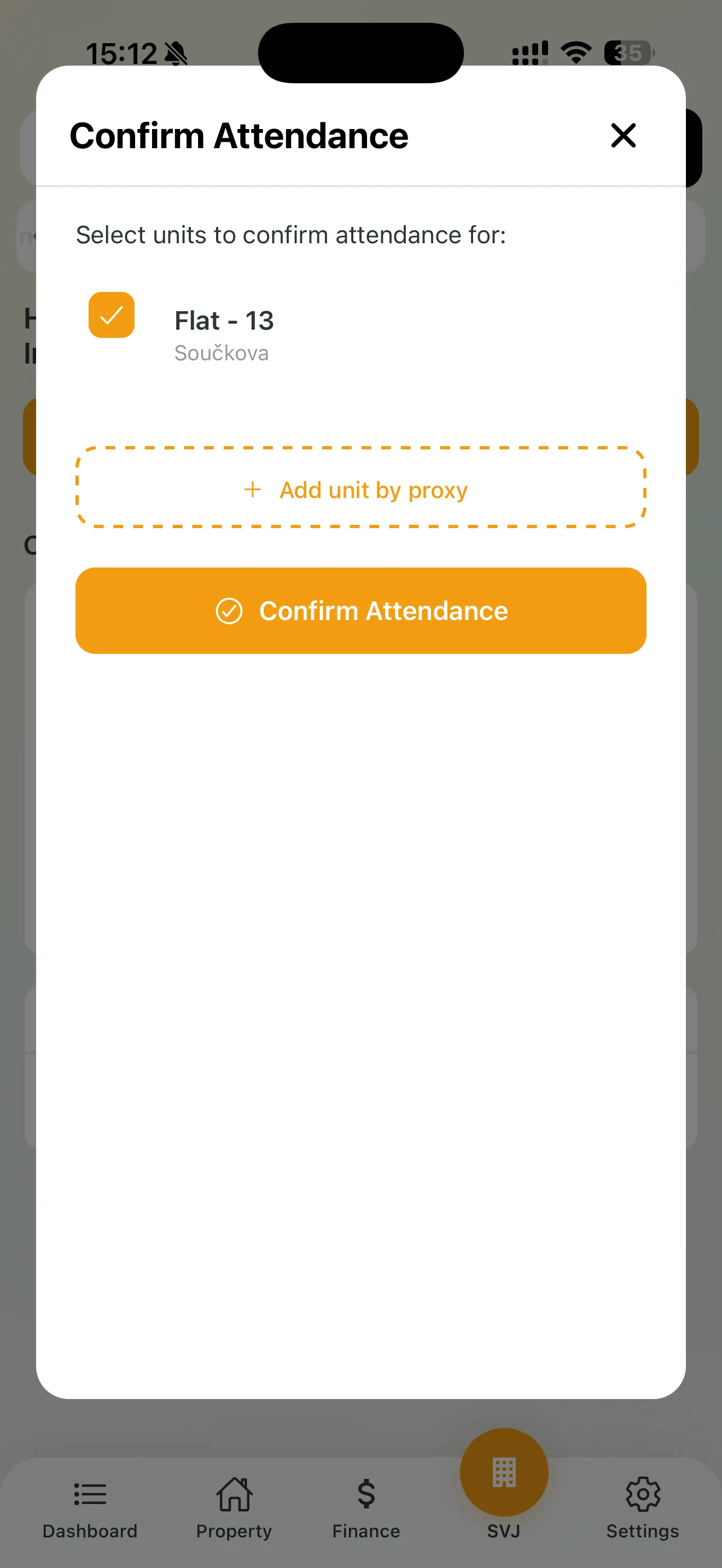 Scanning the QR code for check-in