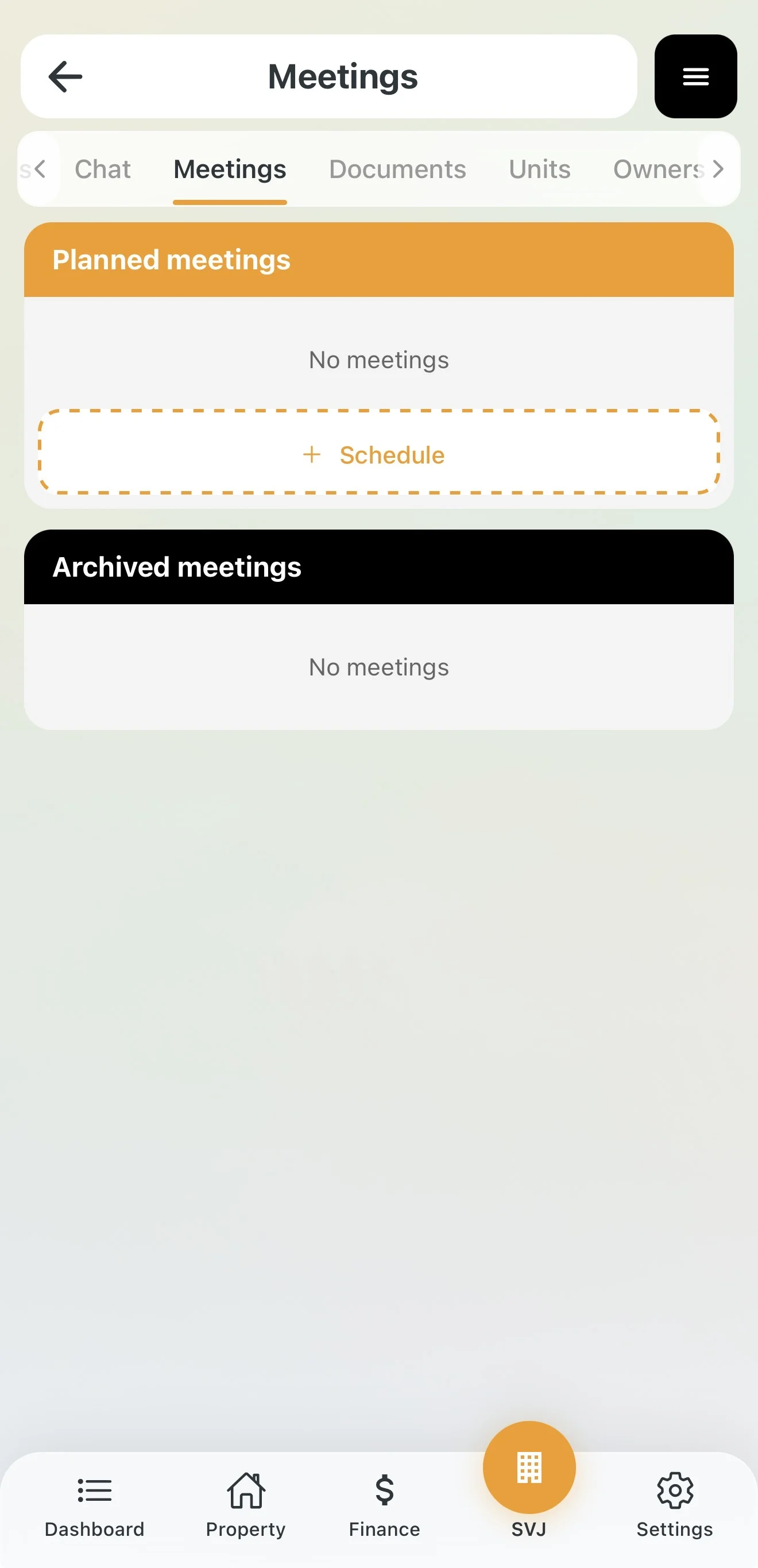 Empty meeting agenda after creation