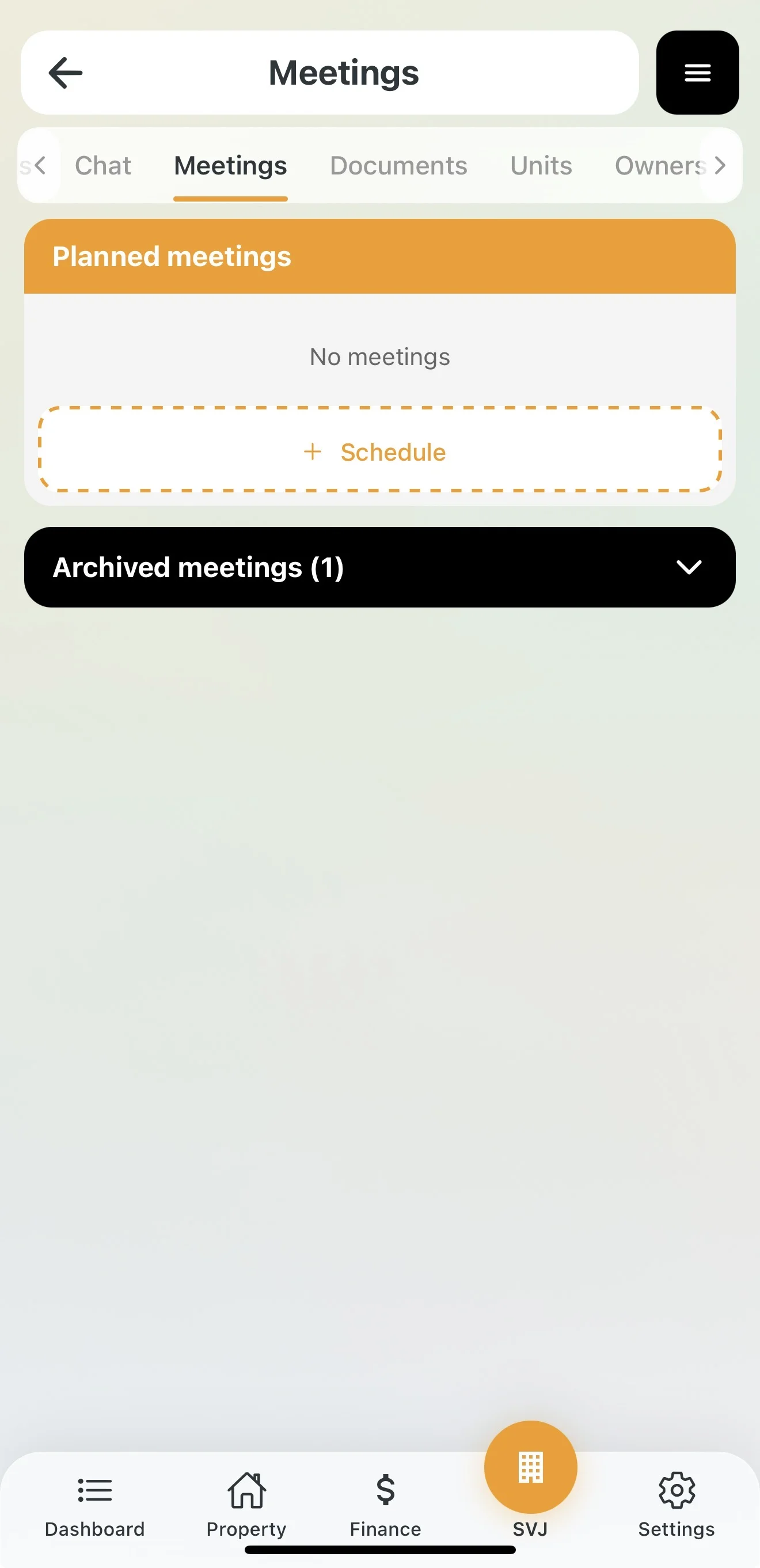 Form for scheduling a board meeting