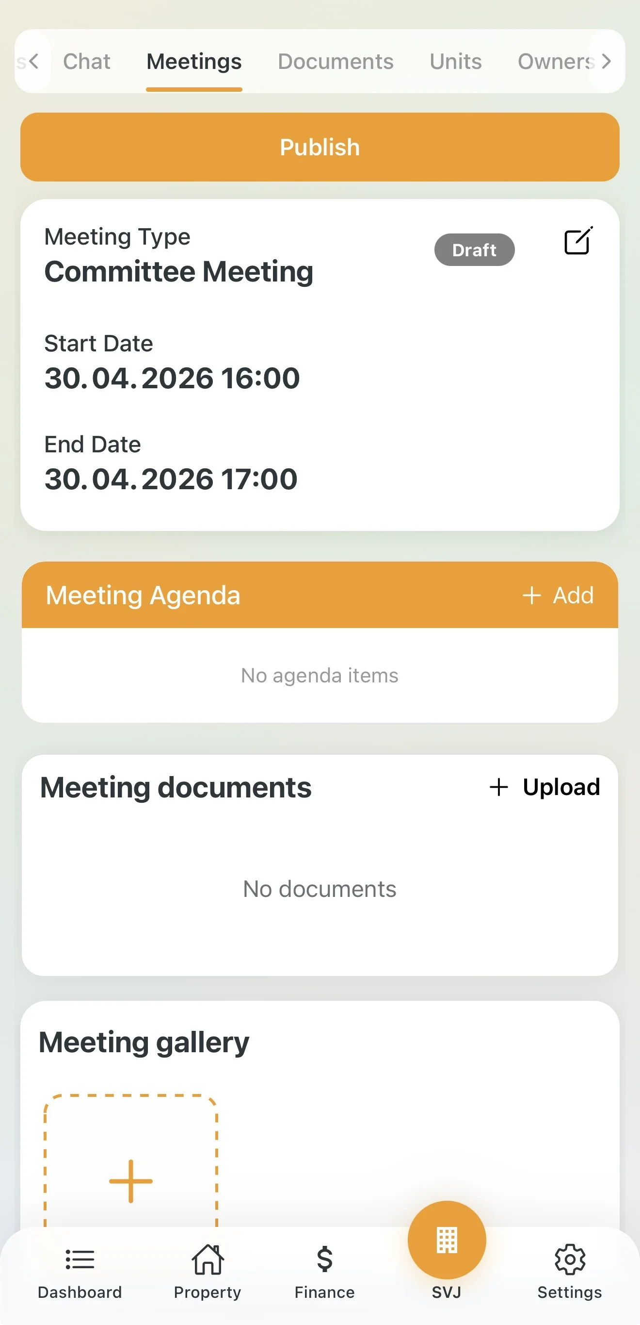 Adding an item to the board meeting agenda