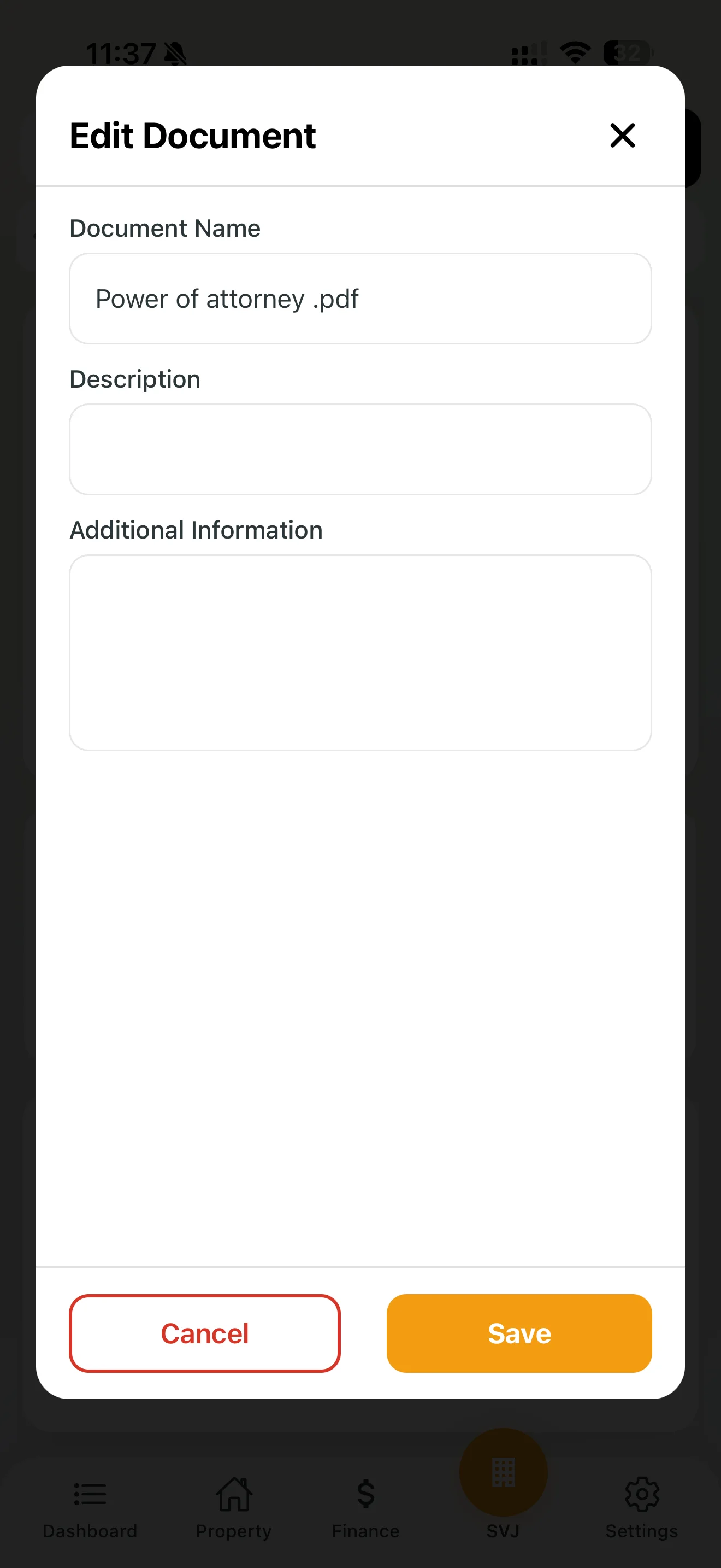 Uploading power of attorney for the shared representative