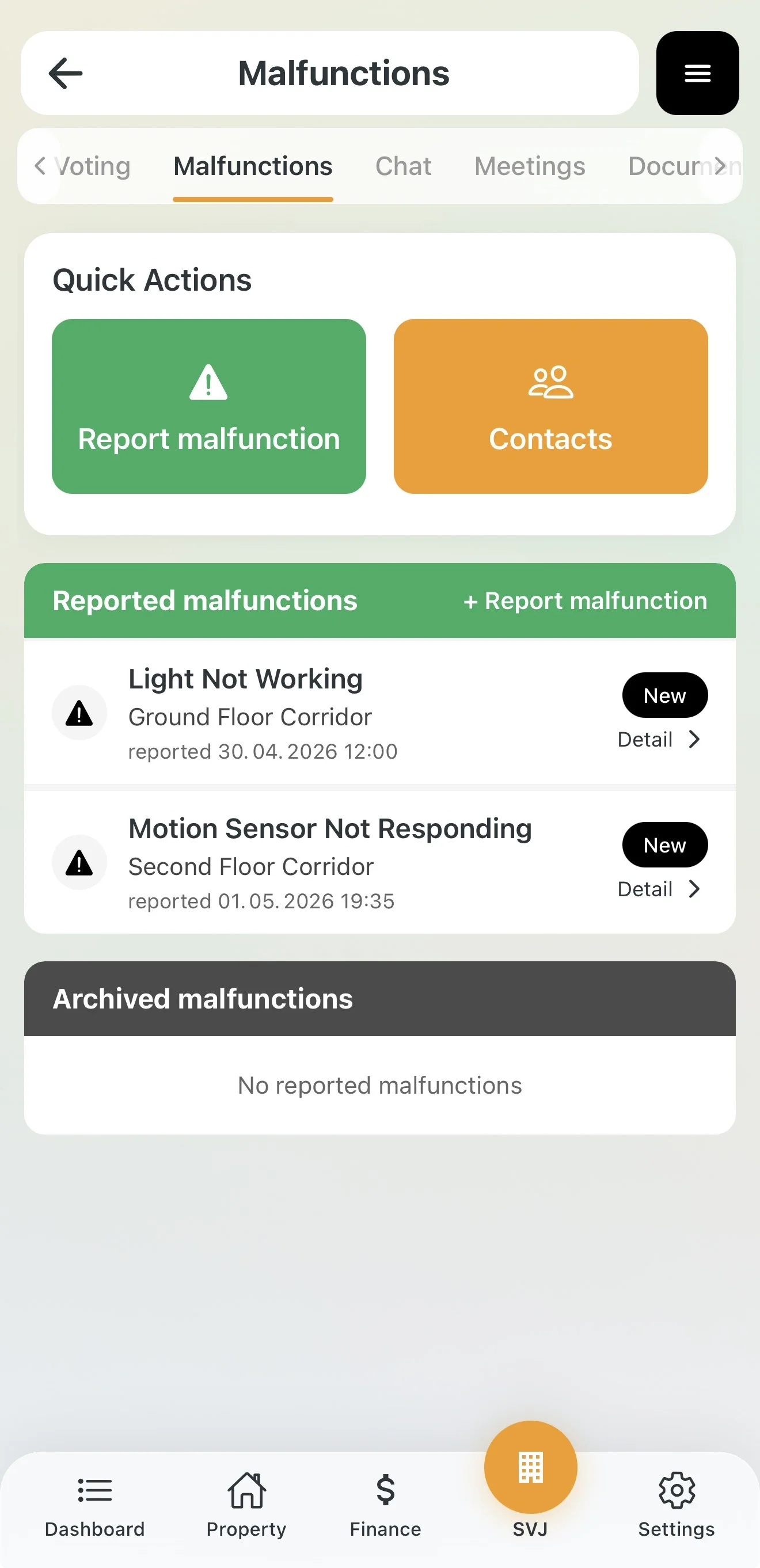 Issue detail with edit options